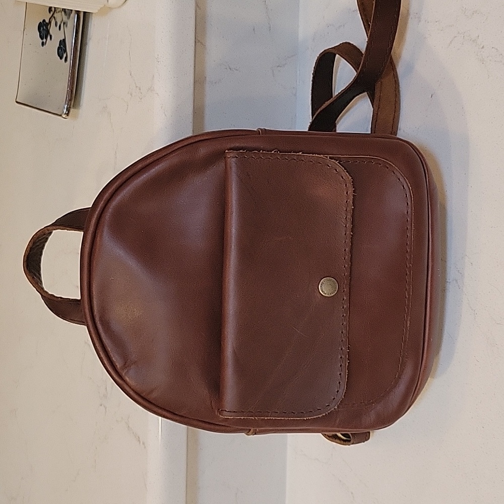 Portland Leather mini backpack purse
